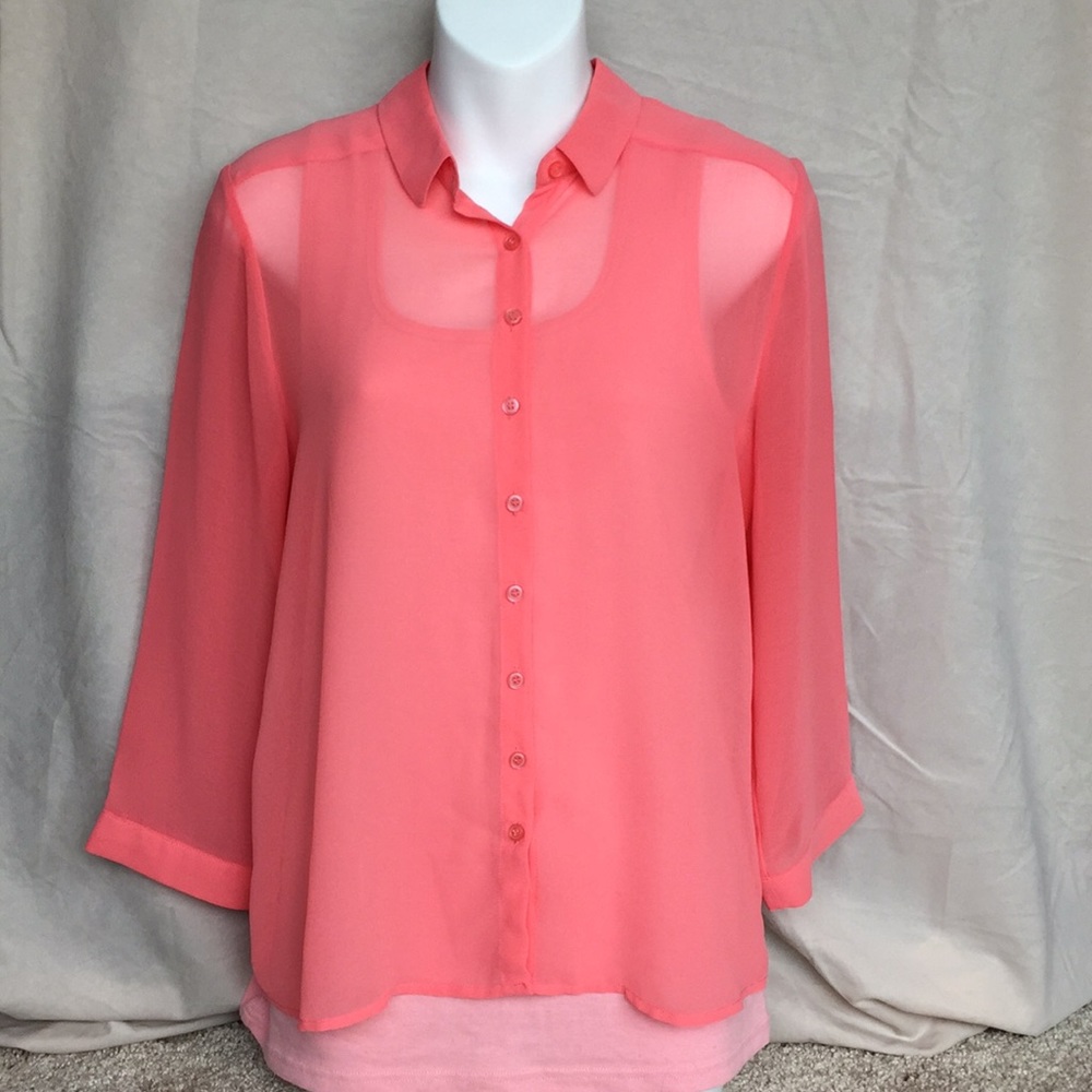 Smart Set | Sheer Blouse - Picture 7 of 8